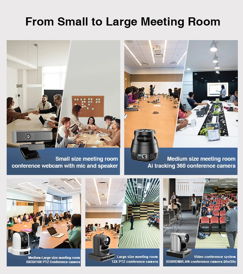 Anywii Hot 4K NDI 12X 20X Optical Zoom Video Conference Camera PTZ Broadcasting Live Streaming Camera fir church