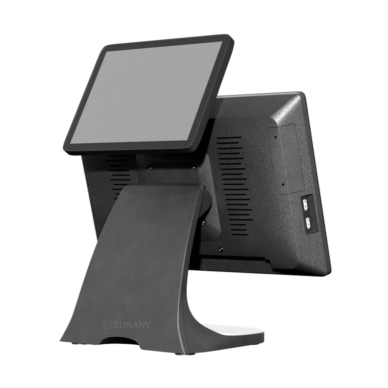 Pos-система 15 6 дюймов двойной экран точка продажи машины