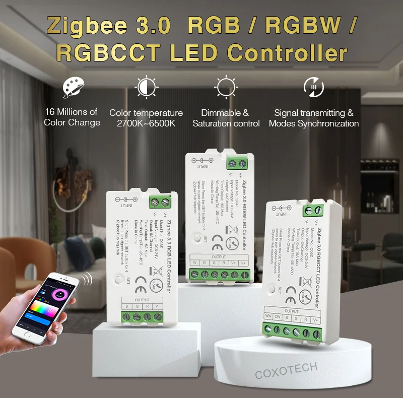 C05Z Tuya Zigbee RF RGBCCT Controller