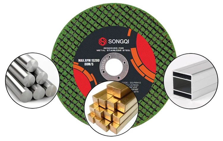 SONGQI 4 inch 107*1.2*16mm cutting wheel Abrasive Cutting Disc for metal and