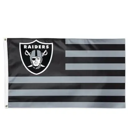 Высококачественный баннер с принтом Las Vegas Raiders Samoan Grommet NFL Flag 3x5 Ft