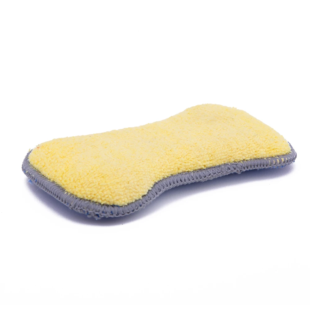 DH-A4-11 cleaning polishing coral fleece 2 sided car wash sponges car wash sponge big tire car washing sponge