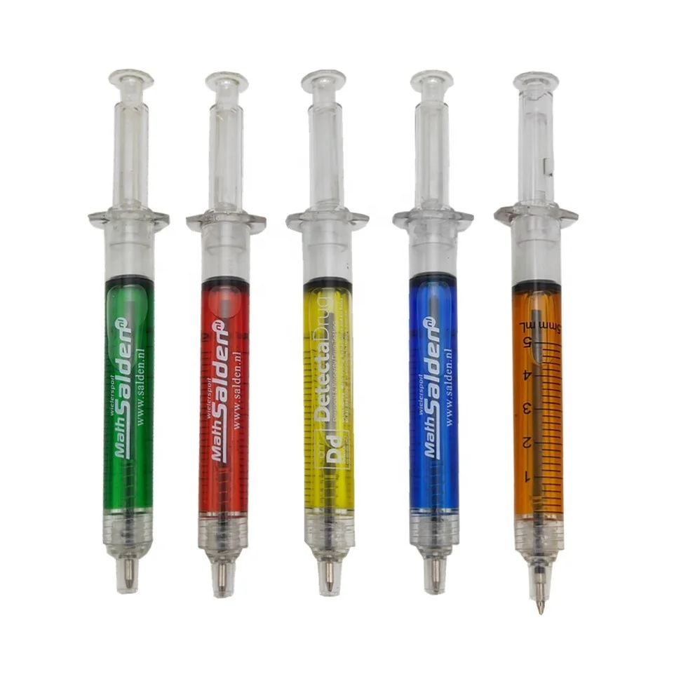 Wholesale caneta seringa Syringe  Pen with Corporate Name
