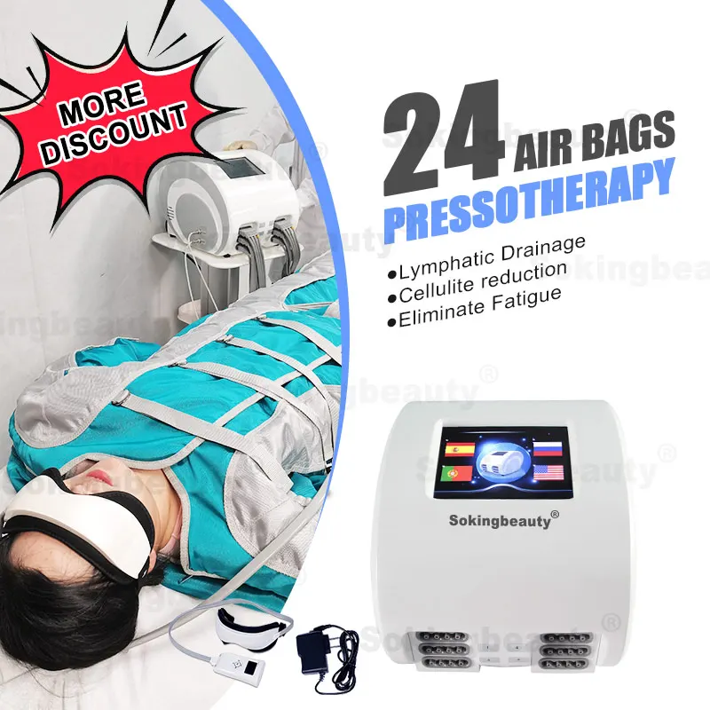 free shipping Infrared pressotherapy body slimming beauty machine infrared sauna massage with body suit pressotherapy detox