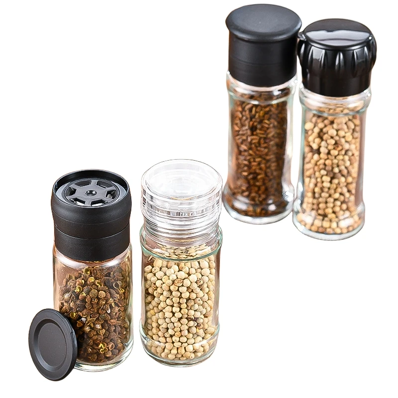 Wholesaler 100ml Manual Salt and Pepper Grinder Salt and Pepper Mill Salt and Pepper Shakers Condiment Grinding Bottle