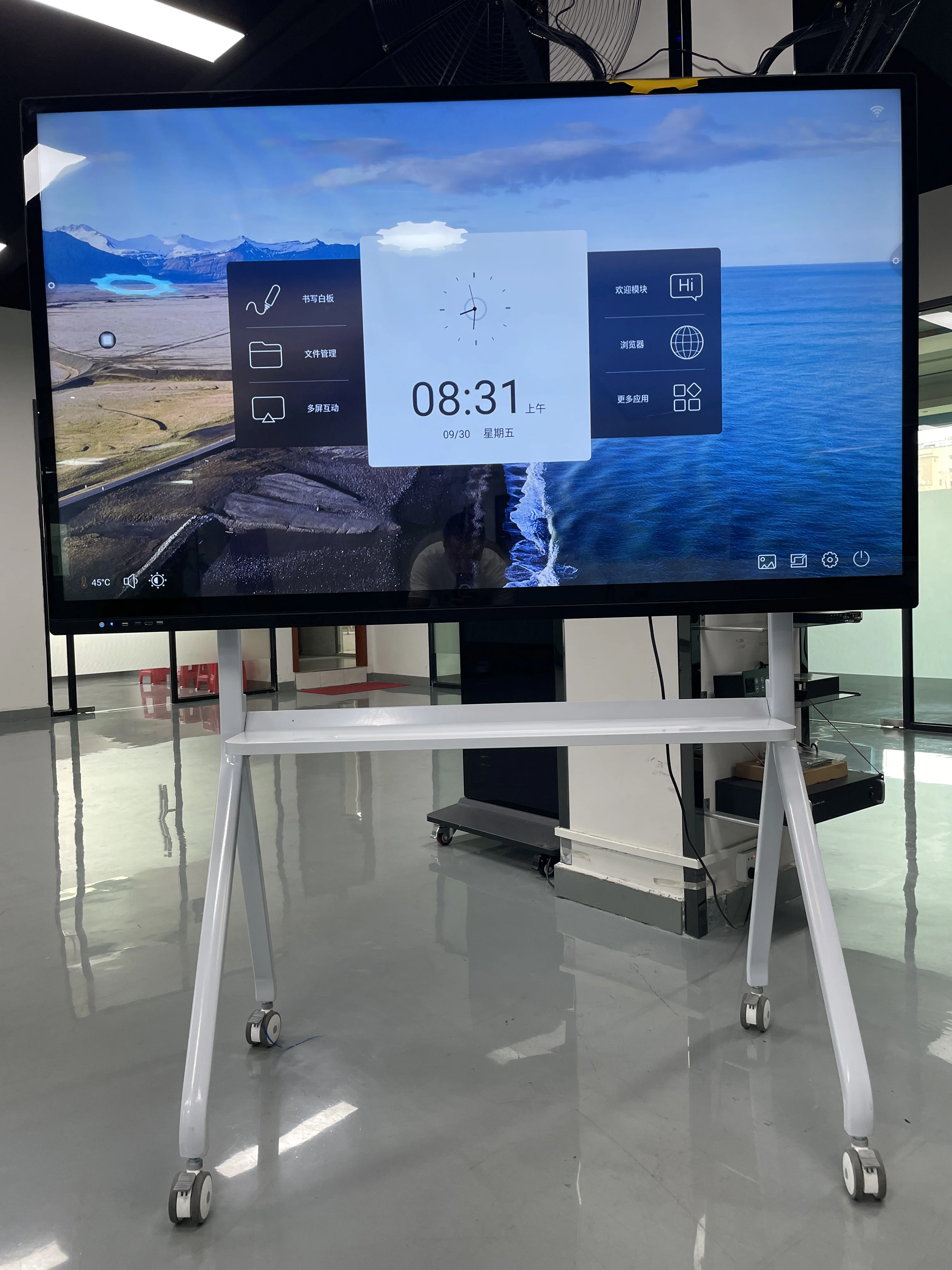 65inch Interact Display Touch Screen Flat Panel Whiteboard Smart monitor for meetings smart tv advertising screen