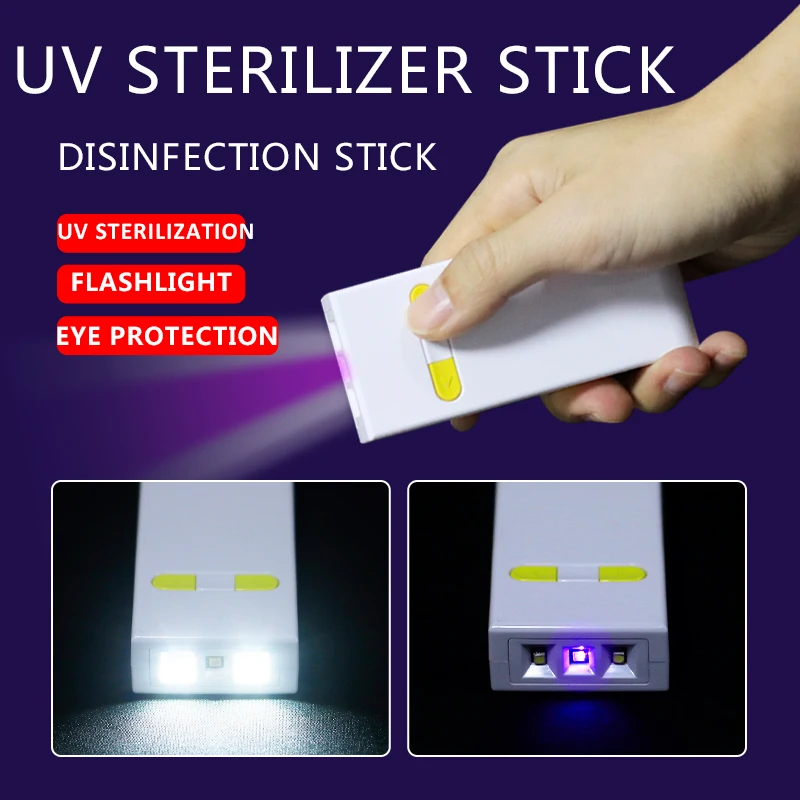 Fashionable New Arrival For 2020 Style Germs Cleaning Tool Portable UV Sterilizer Travel UV Sanitizing Wand for Household Used