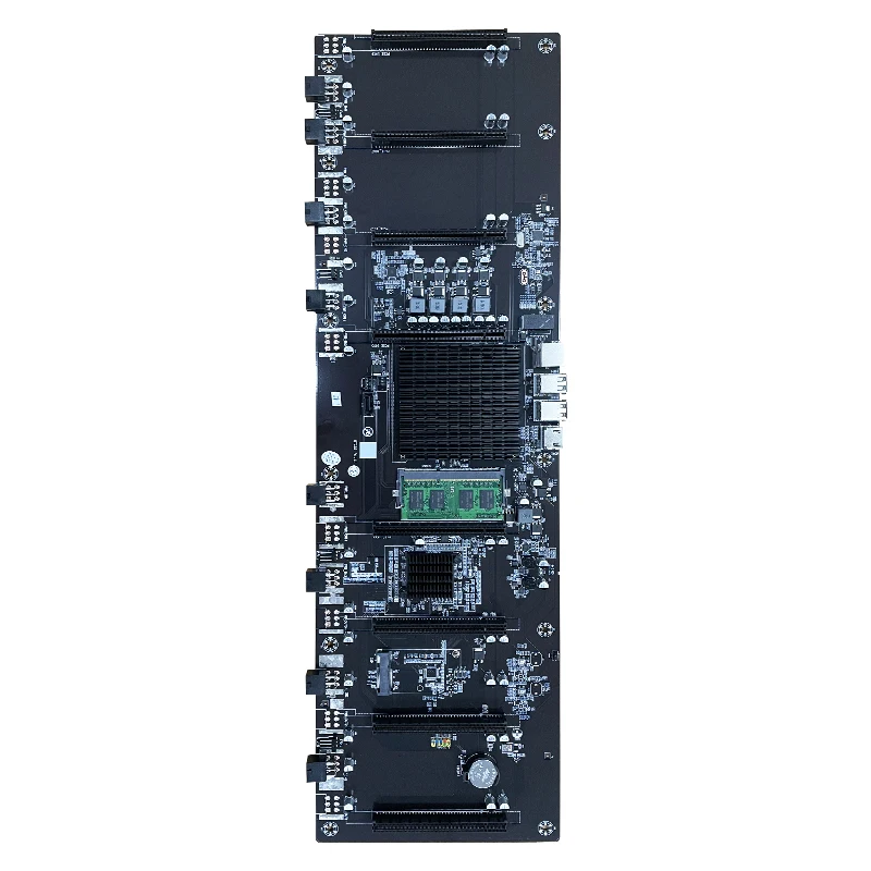 847 Motherboard 8GPU Mainboard Components Integrated CPU 68mm 4gb Memory Motherboard For Rx580 1660 3080 3090