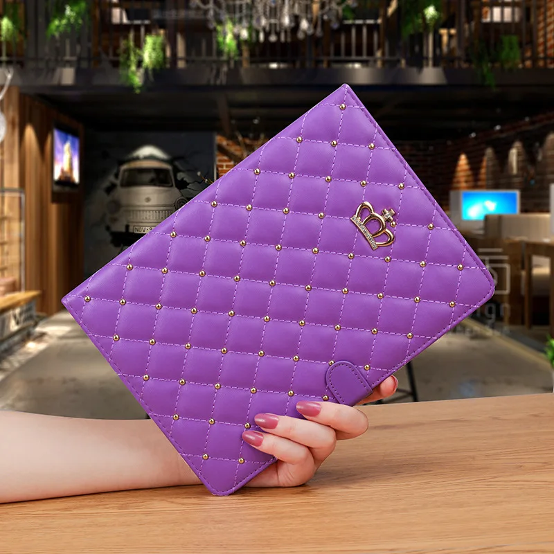 Diamond Tablet Case Flip Book Leather Smart Covers Case For ipad 9.7 Air2 Pro 10.5 Pro 11inch Mini 2 3 4 5 9th 10th Generation