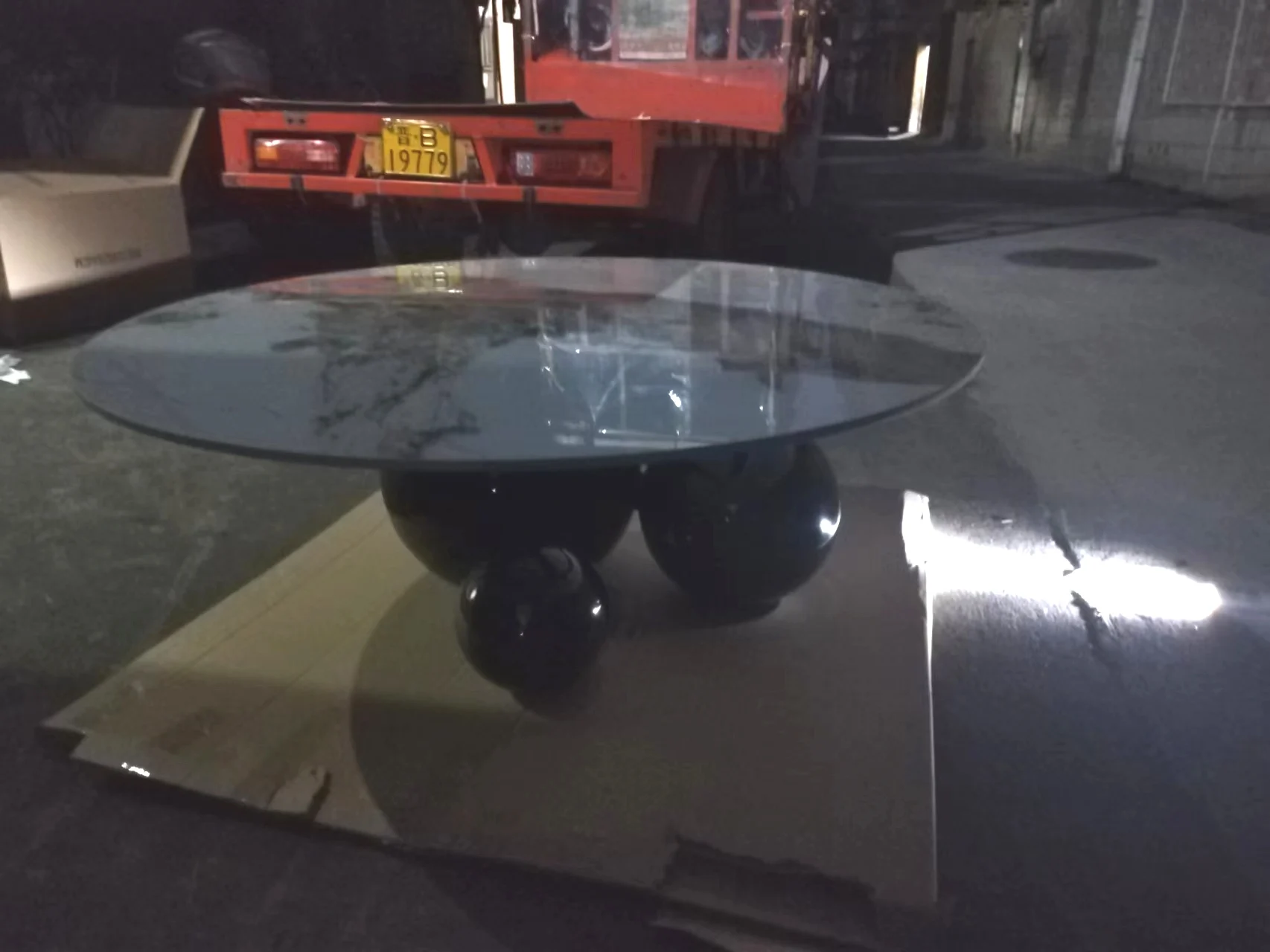 New three legs wood round table sofa center table living room furniture sets for under