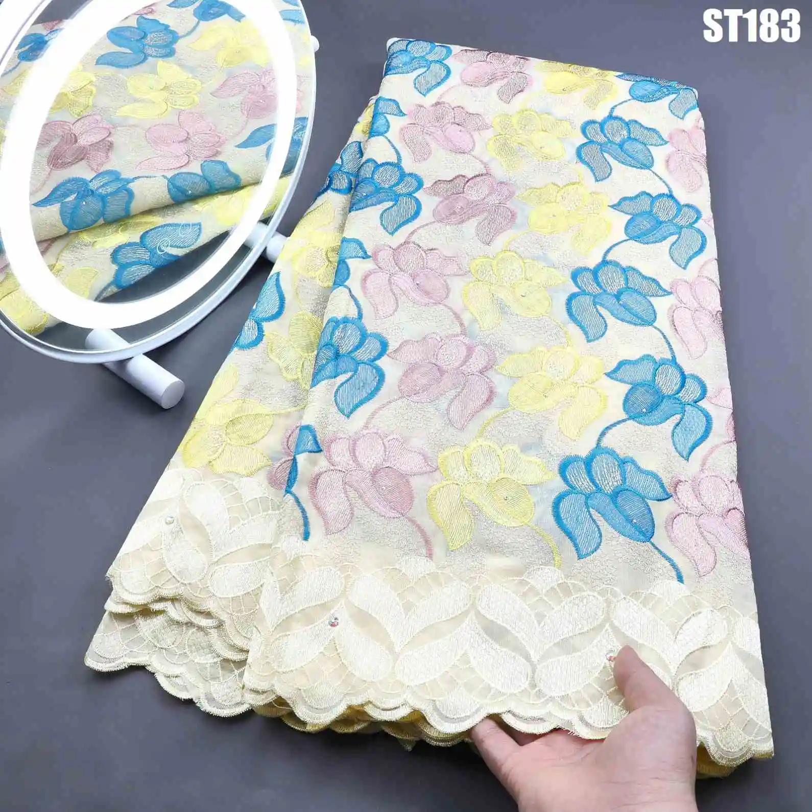 Professional Manufacturer Factory Price George Fabric Indian George Lace