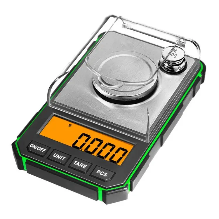 50g Mini Electronic Scales 0.001 LCD Digital Jewelry Medicinal Herbs Portable Lab Weight Milligram Scale Jewelry Scale