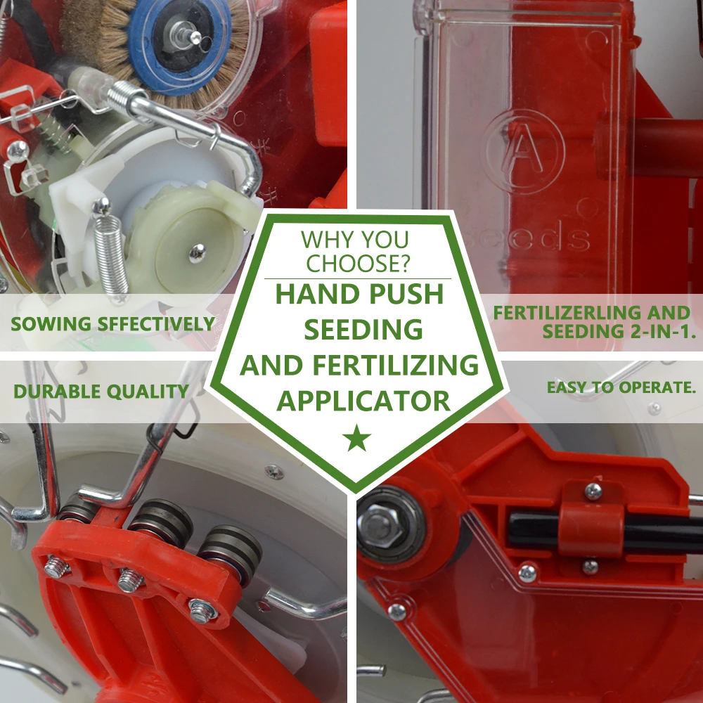 сеялка ручная внесения удобрений с ручным приводом Машина для пересадки кукурузы соя