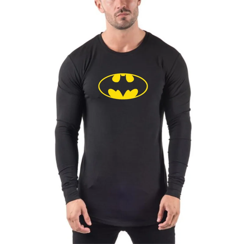 Spring And Autumn Leisure Slim Long Sleeve T-Shirt For Men American Cartoon T-Shirt Printed T-Shirt