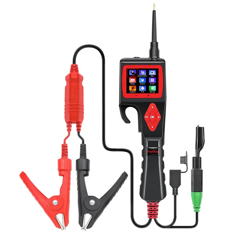 TopDiag Jdiag P200 12 В 24 умный крюк датчик мощности Автомобильный анализатор цепи тестер Цифровой тест электрическая система детектор мультиметр