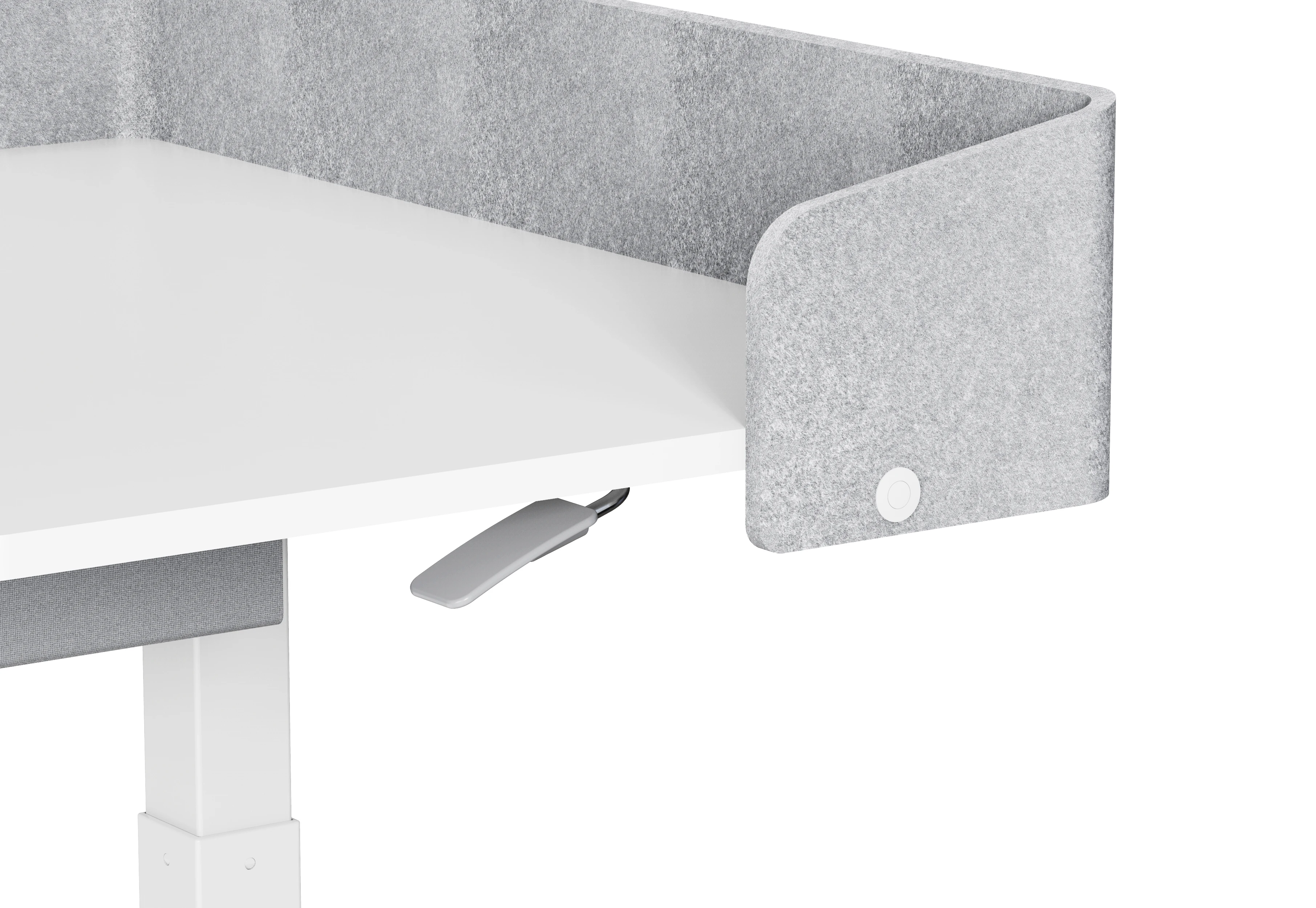 V-mounts Height Adjustable Office Standing Des Gas Spring Mobile Movable Desktop Equipped With Fabric Drawers VM-FA102