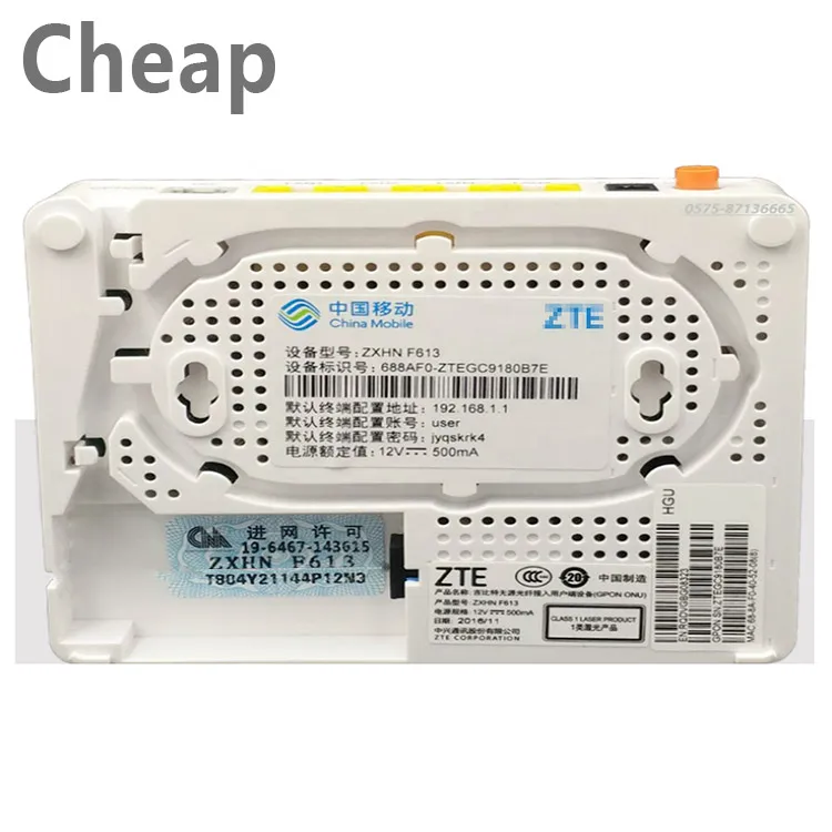 FTTH Xpon F613 4FE+1POTS+1USB+Wifi Gpon Apc 2.5G 5Ghz No IPTV FTTO FTTN Xgpon Network ONU For ZTE GPON ONU