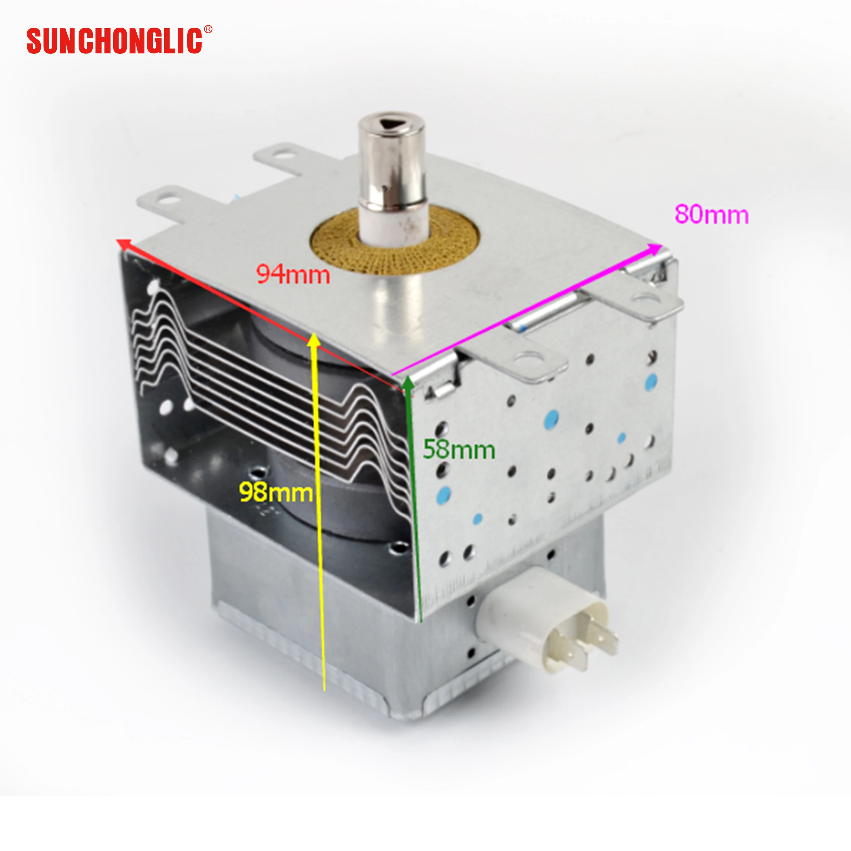 Sunchonglic microwave oven  magnetron 7 slices 4 holes positive direction large volume magnetron for microwave oven part