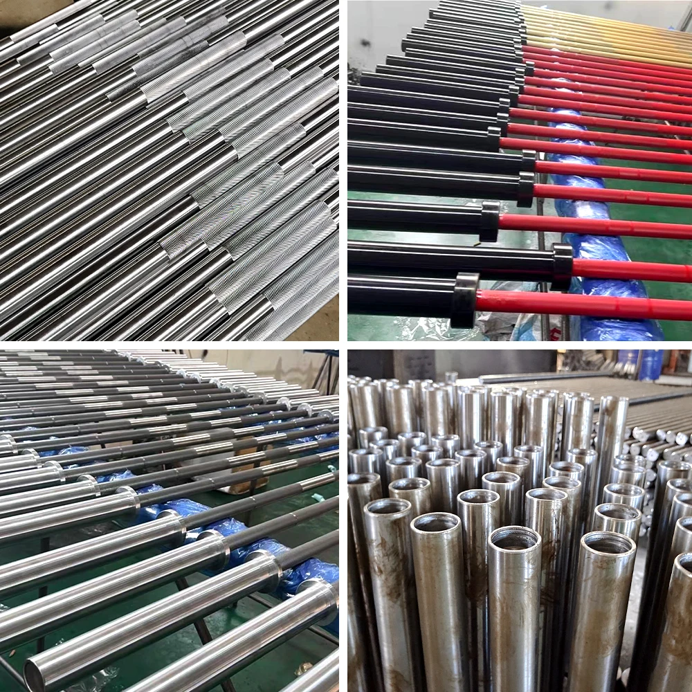 OB60 Chromed 1.5m EZ Straight Bar 500LB Alloy Steel Customized logo Gym Fitness Weightlifting bar for Strength Training