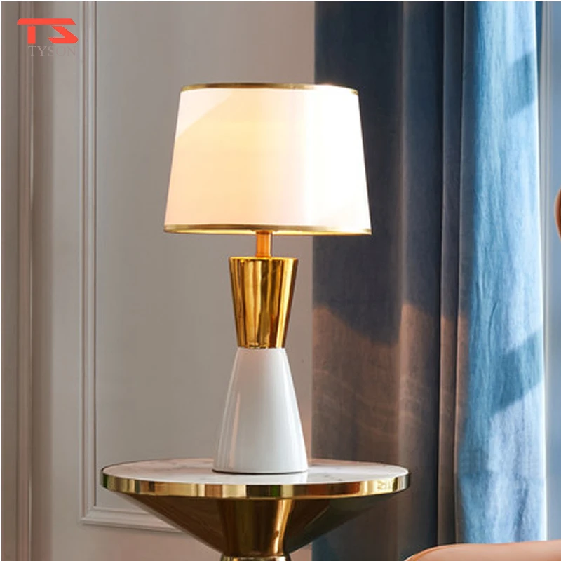 Post Lighting Luxury Decorated Iron Modern Table Lamp For