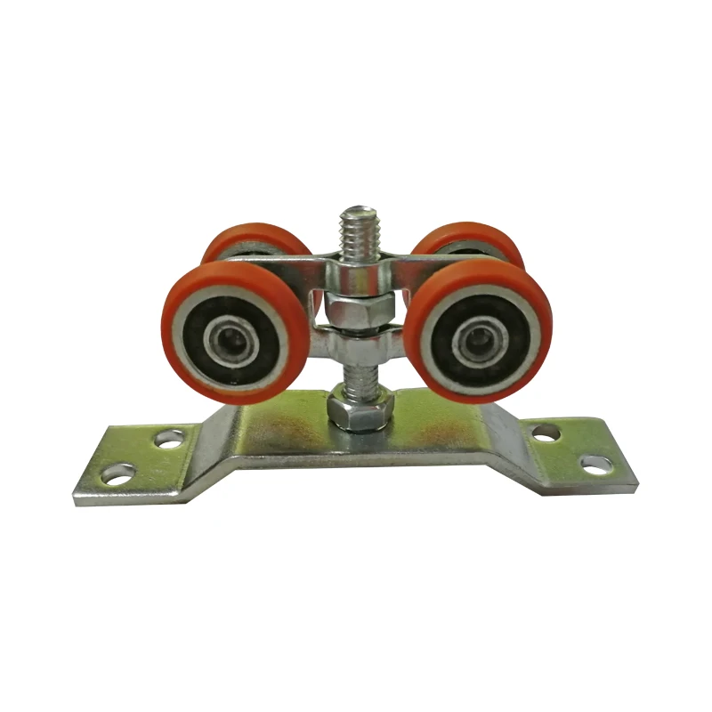 Aluminum profile guide upper rail roller with 4 wheels