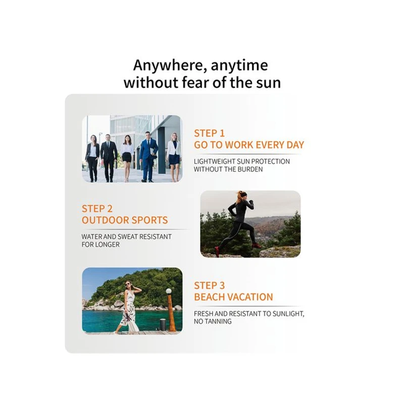 New 2024 Customized Wholesale Organic Sunscreen Cream spf 50 sunscreen Cream Facial protection