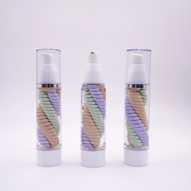 
Make your own brand multi function three colors spiral makeup primer 