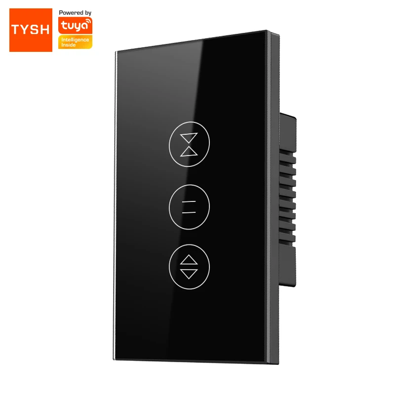TYSH Us Standard Smart Remote Control Touch Wifi Curtain/Garage Switch Real-time Status Displays On App