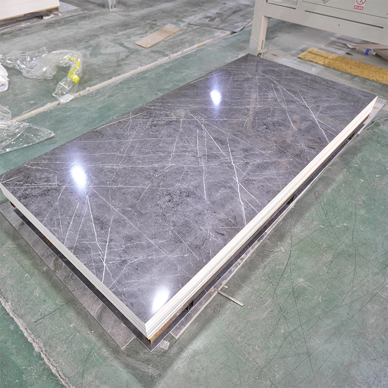 China Supplier  Uv Marble Sheet Black Pvc Board Uv Coating Pvc Marble Sheet Panels