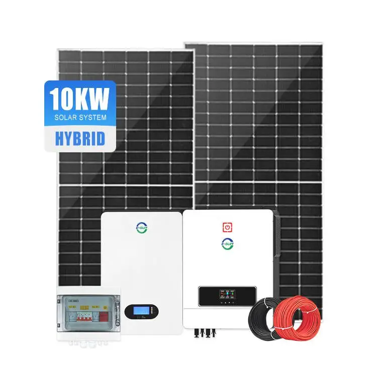10KW Off Grid Solar Energy Storage Systems 10000W Solar Energy System 10000Wh With LiFePO4 Lithium Battery for Home Use