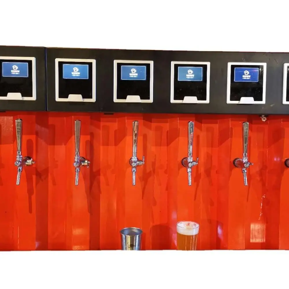 
Beer ATM Self serve beer dispenser by Rfid rechargeable card dispenser beer tap wall 