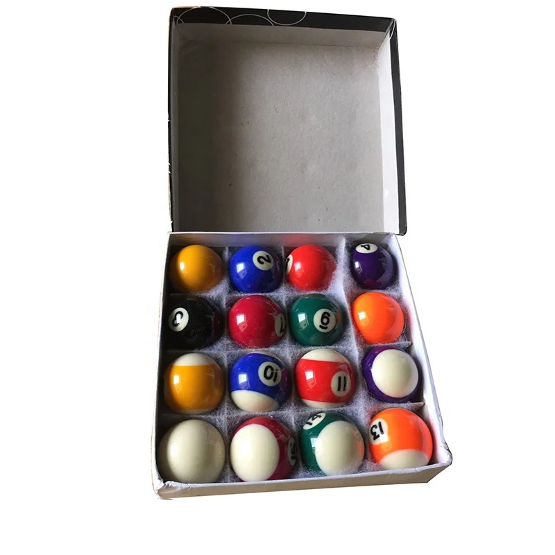 
Full Set 38MM Children Billiards Table Balls Set Resin Small Pool Cue Balls 