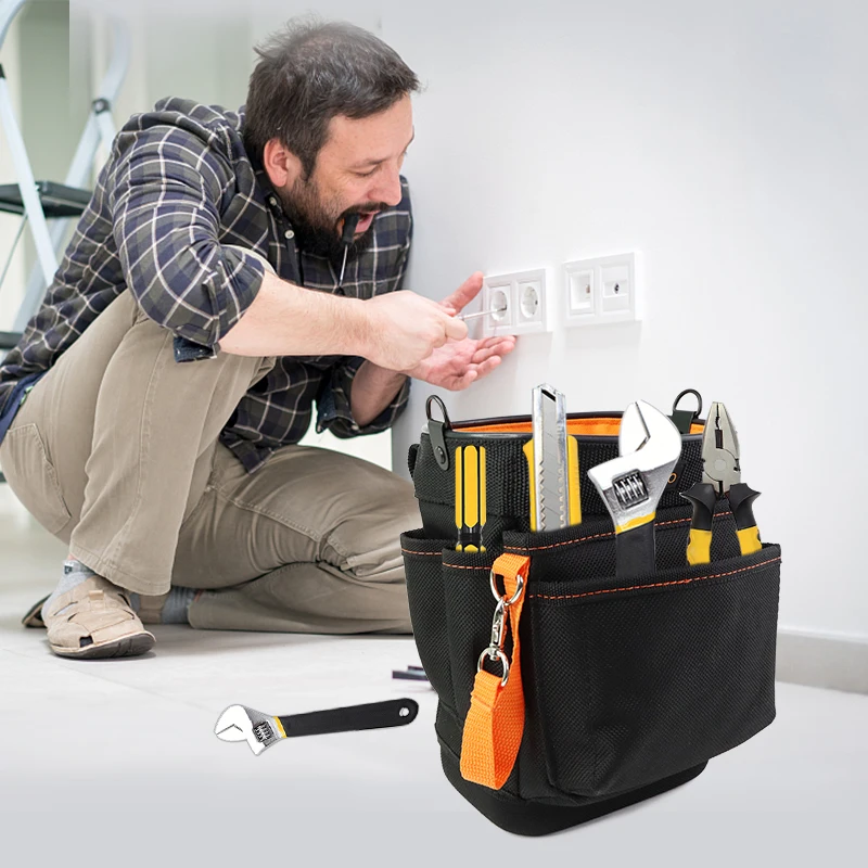 Multi-function Portable Electric Tool Belt Storage Electrician Engineer Tool Waist Bag