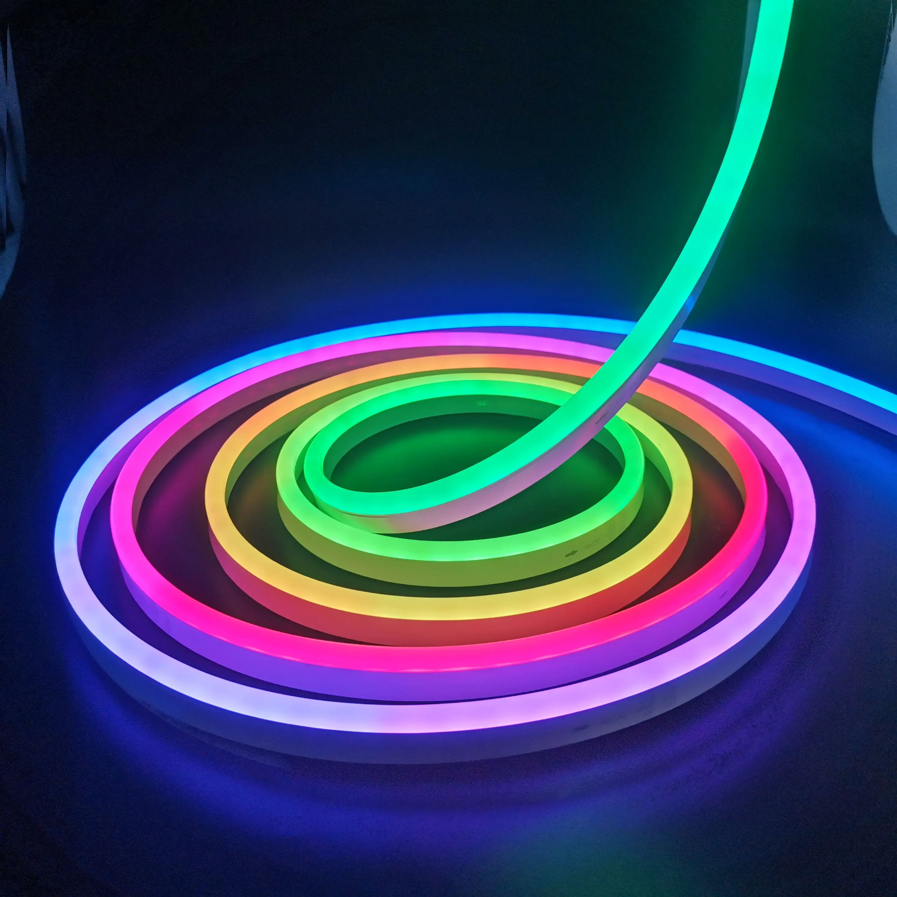 2023 WS2811 rgb neon flex 12V Pixel RGBIC Addressable Digital Smart light silicone neon light kit