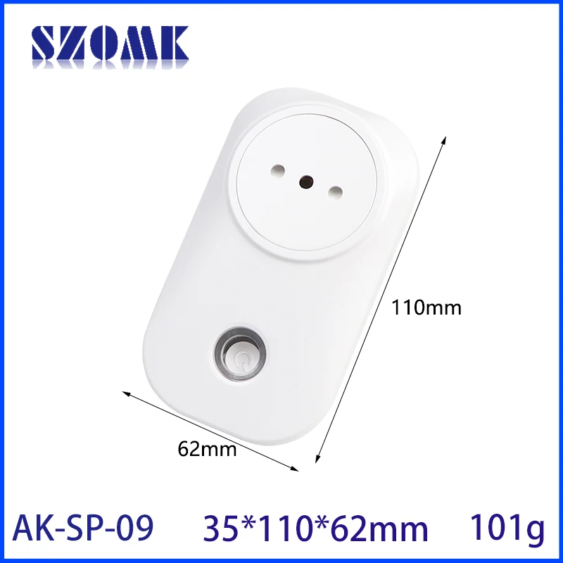 35*110*62mm Smart Italy Standard Socket Enclosure White Wireless Wifi Smart Plug Power Socket Oem Box Enclosure With App