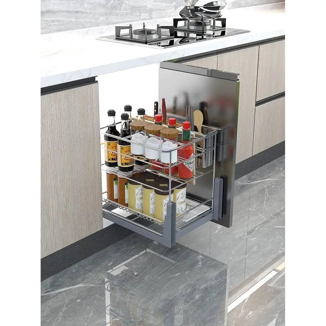 kitchen accessories storage Drawer Cabinet Pull Out Basket storage kitchen Range Storage Basket pull down cabinets