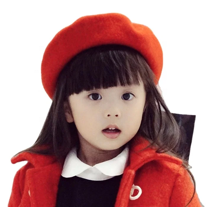 cheap cotton berry girls wool ladies fedora floppy boina beret hat for girls