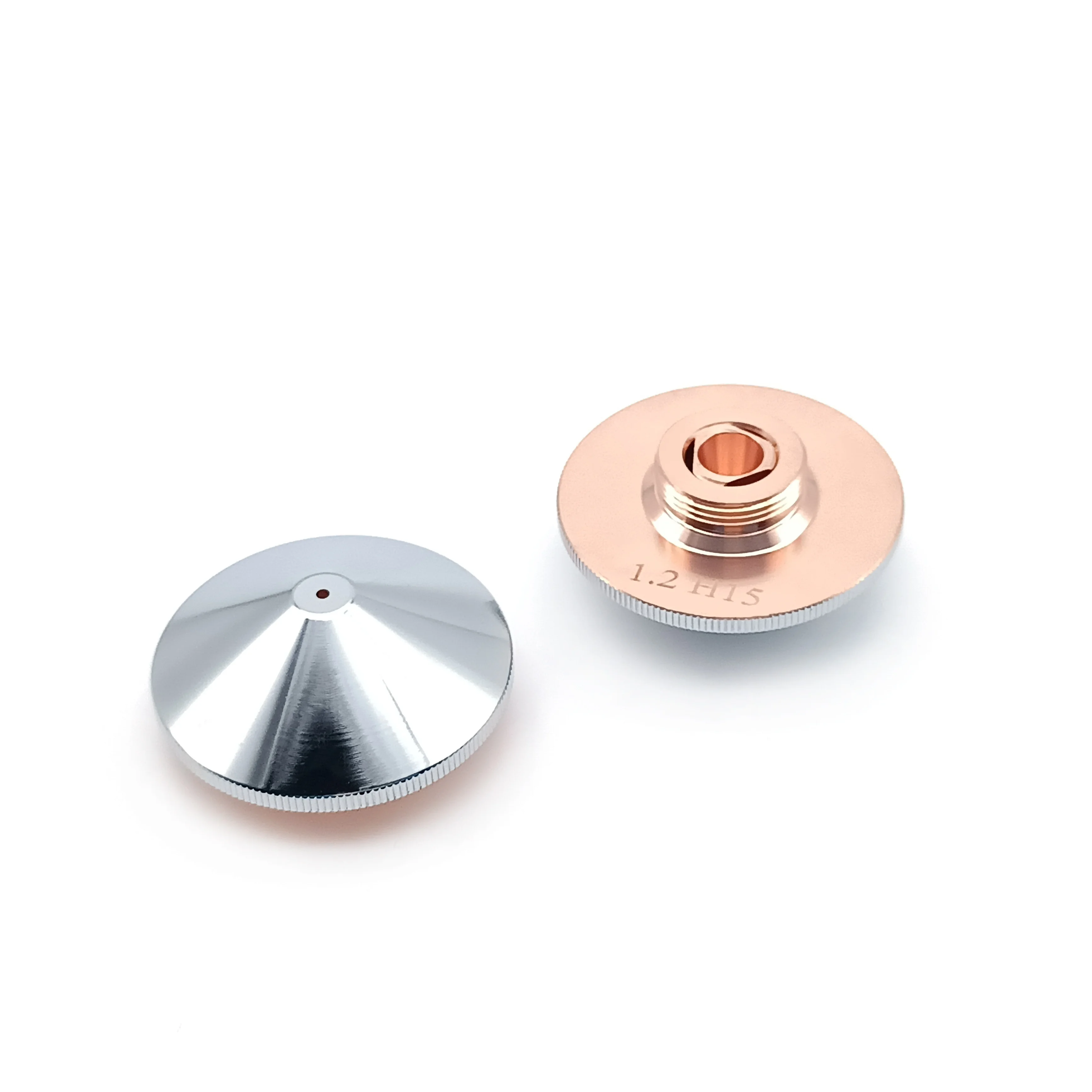 CO2 Laser Equipment Parts D32mm Chrome Plated Double Layer Laser Nozzle for Laser Cutting Machine