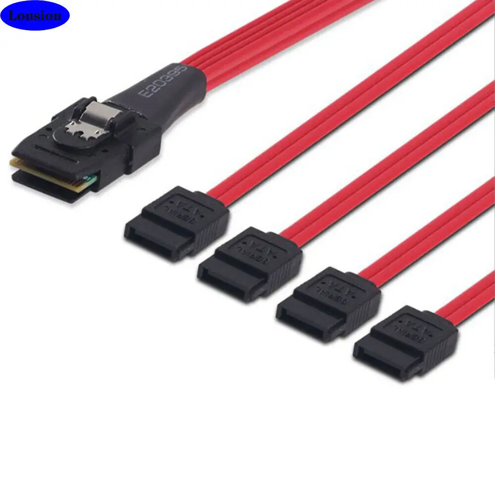 MINI SAS SFF-8087 to 4 Ports SATA server  high-speed connection Cable