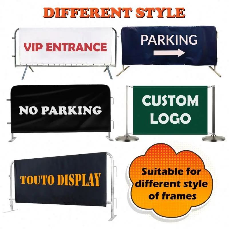 High Quality Custom Waterproof Movable Outdoor Banner Cafe Barriers Stainless Steel Cafe Barrier