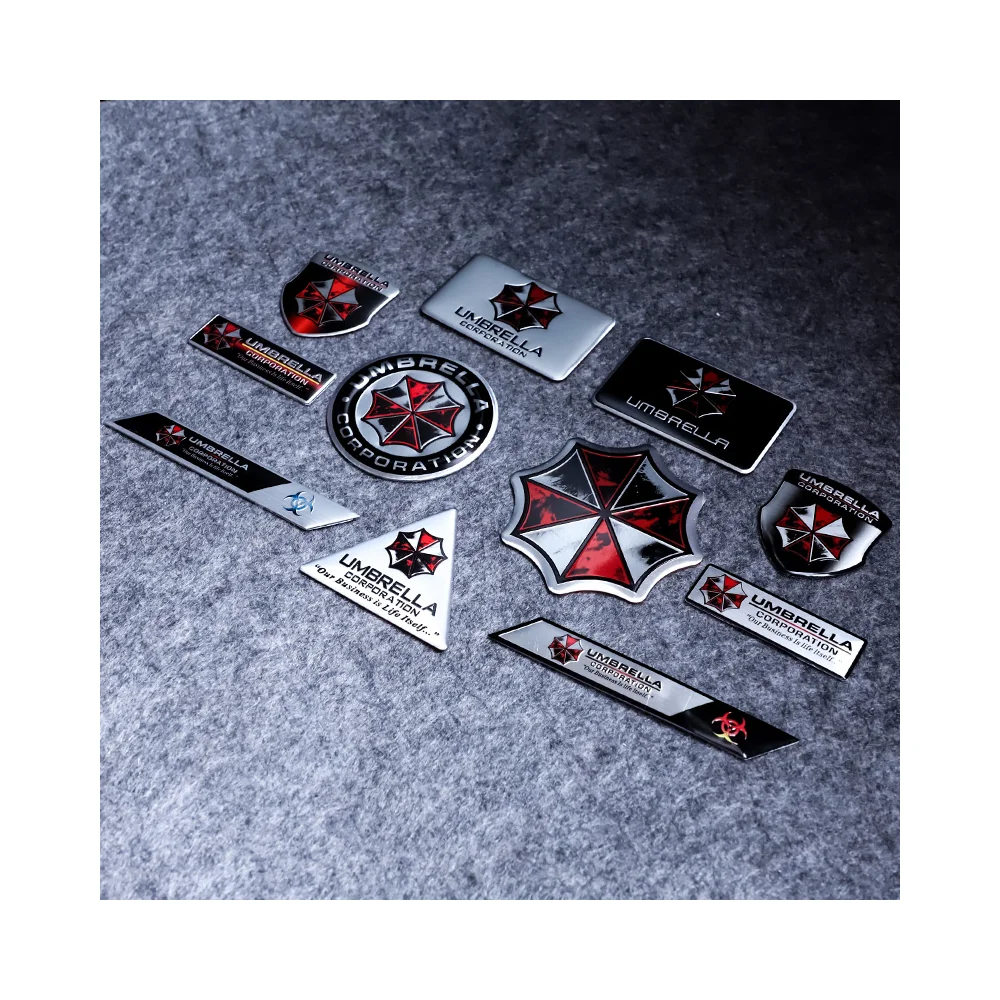 resident evil 4 Custom Brand 3D Embossed Logo Resident Evil badge Car Emblems Product wire pronoun name badges