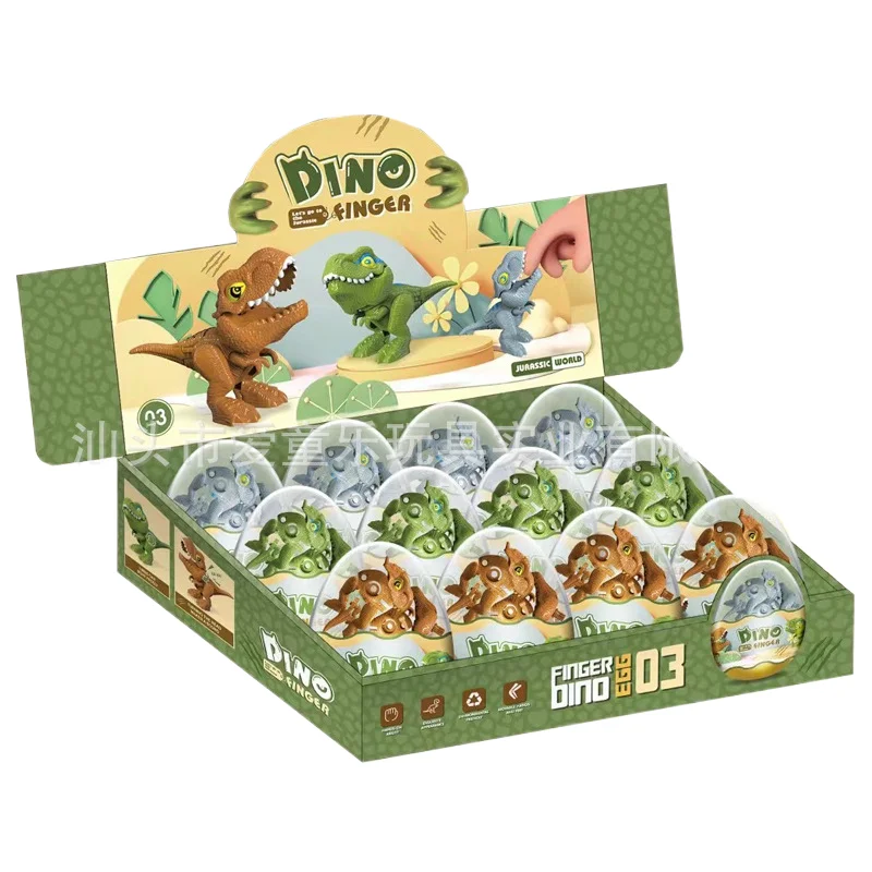 Jiefan OEM bite finger dinosaur assembly Twisted Tyrannosaurus Rex model Joint movable twisted machine disassemble and assemble