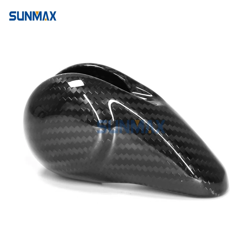 Внутренняя ручка переключения передач Sunmax из натурального углеродного волокна отделка автомобильные аксессуары для Porsche Panamera Macan 911 718 боксер Cayman