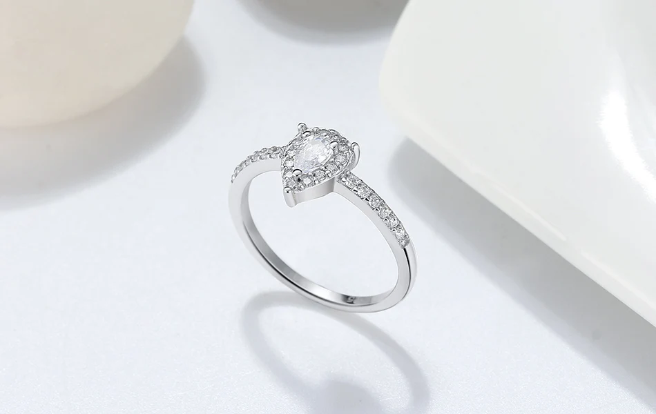 RINNTIN SR229 Fashion Unique Zircon Ring Jewelry Wholesale 925 Sterling Silver Wedding Rings