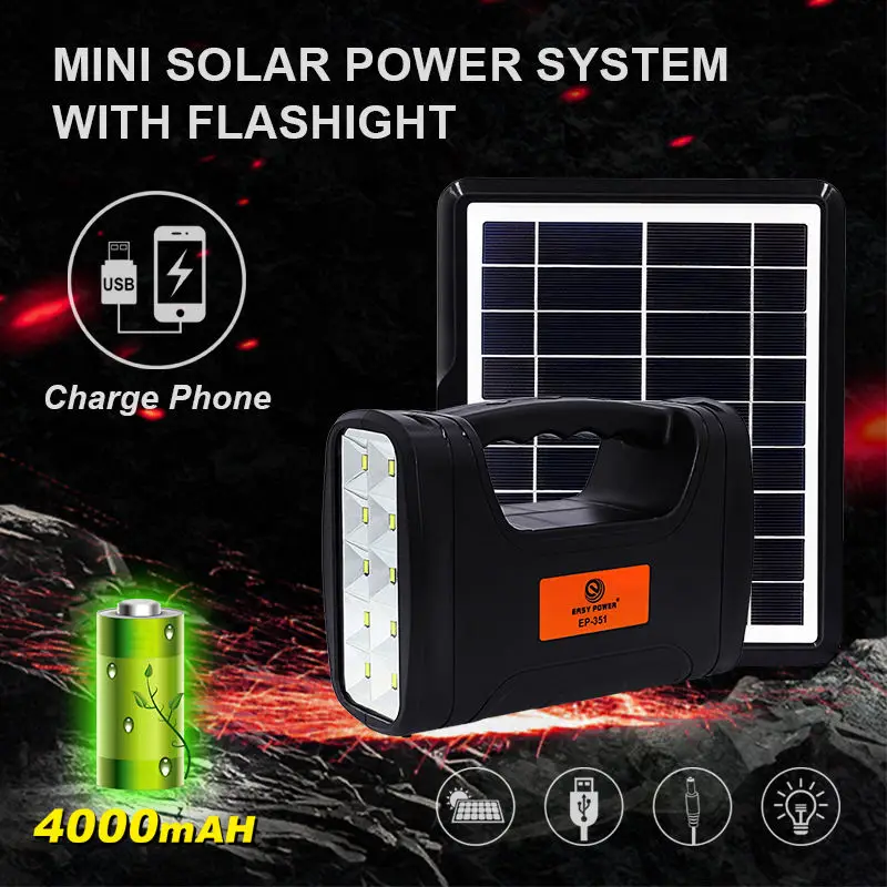 Wholesale Competitive Pricing 6V 4AH Lead Acid Battery Solar Lighting System Home Power Solar Energy Power Station