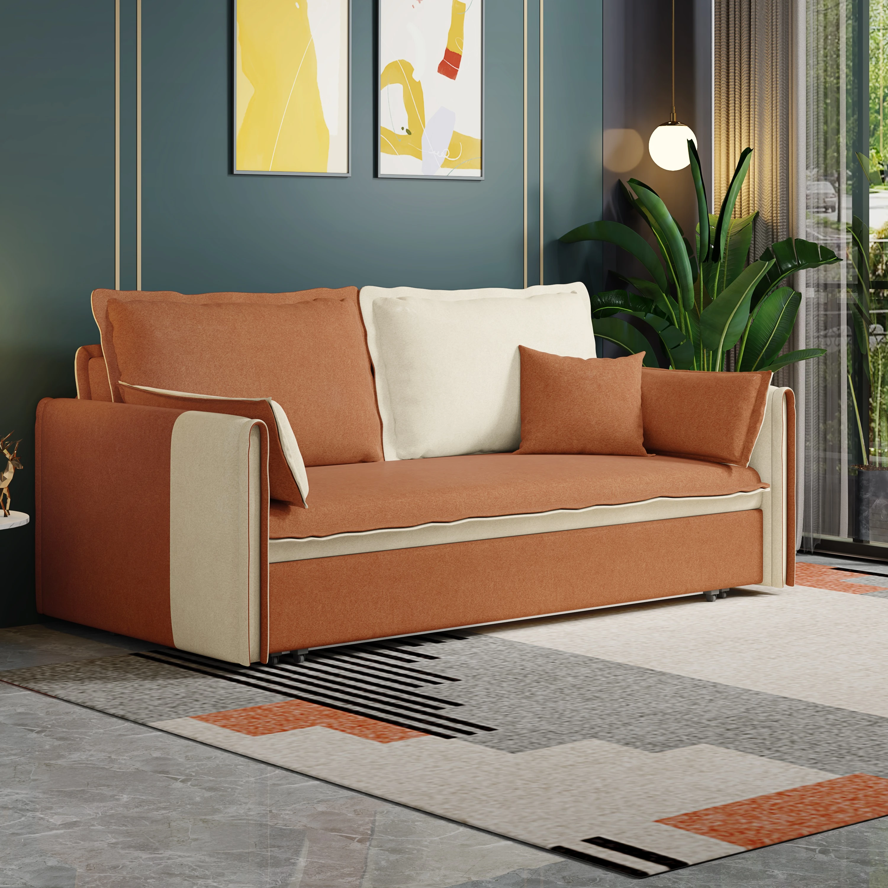 Single Double Small Sofa Bed Modern Fabric Sofa Bed Luxury Set Furniture Living Room Sofa Bed