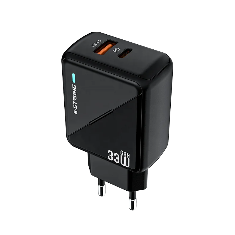 PPS GaN Charger USB C Wall Charger Dual Port 33W 22.5W AC Adapter Portable Travel Charger for Mobile Phone Tablet