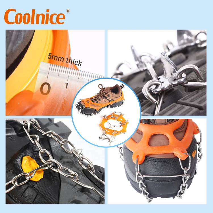 10 spikes ice snow grips ice grips cleats crampons ice cleats snow grips for boots shoes