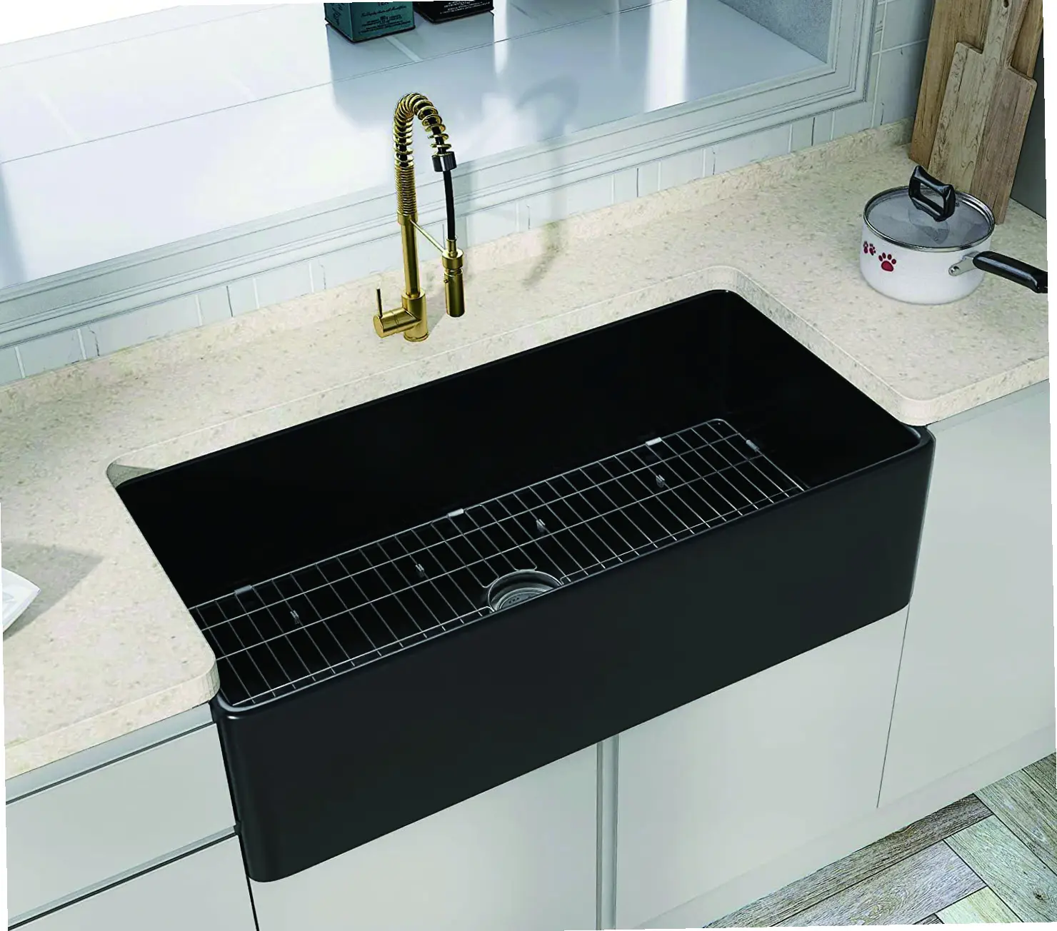 American Hotel Wholesale Copper Fire Clay Kitchen Sink 33 3318t Ffc Under White Ceramic Kitchen Sink - Buy Fireclay Kitchen Sink