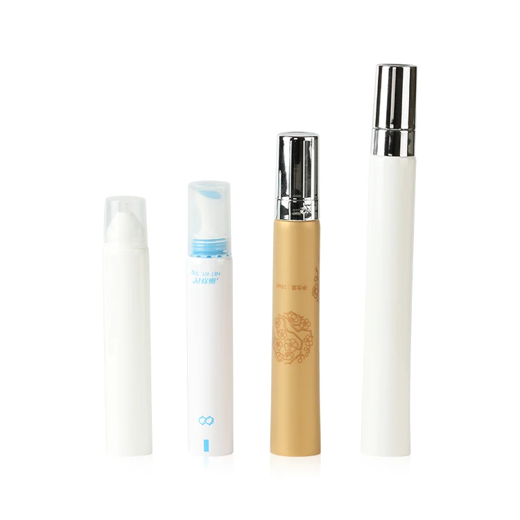 Custom luxury vibration eye cream tube packaging with different metal ceramics applicator